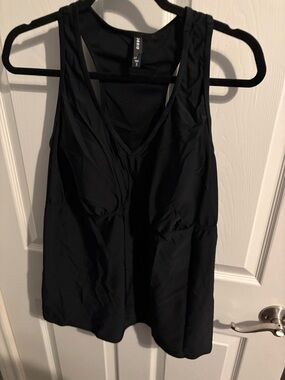460- torrid Black athletic Swim Tankini Top